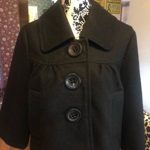Ladie’s NWT Black Cropped Wool Blend Jacket Size M